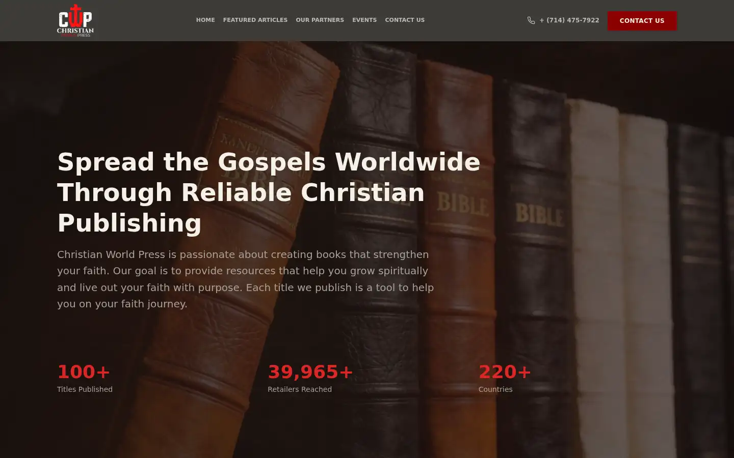 Screenshot of christianworldpress.com