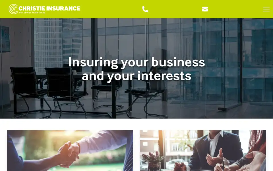 Screenshot of christieinsurance.com