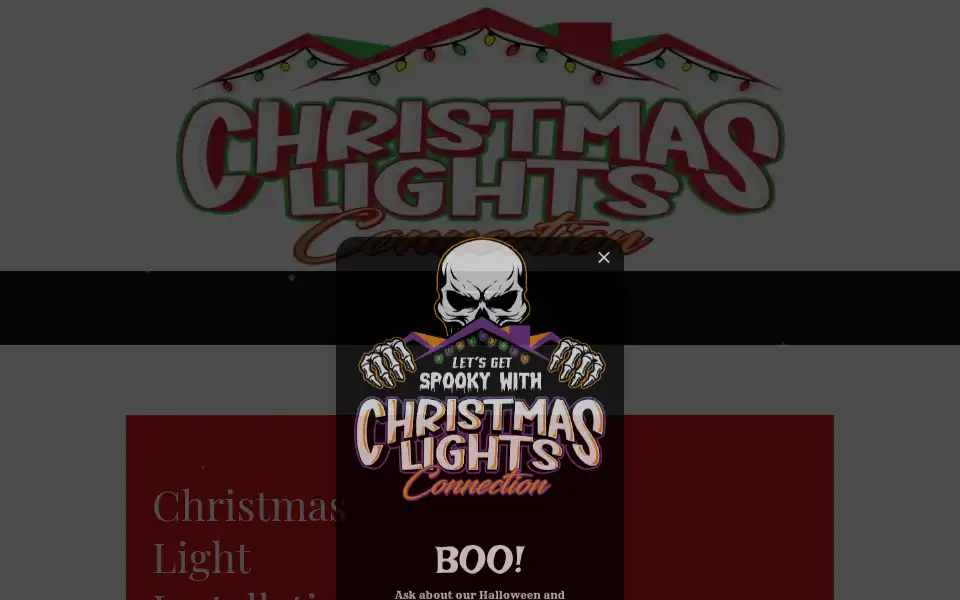 Screenshot of christmaslightsconnection.com