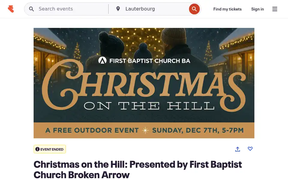 Screenshot of christmasonthehill.com