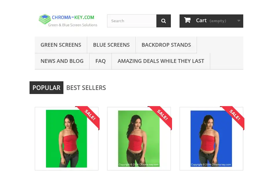 Screenshot of chroma-key.com