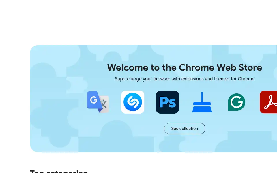 Screenshot of chromewebstore.google.com