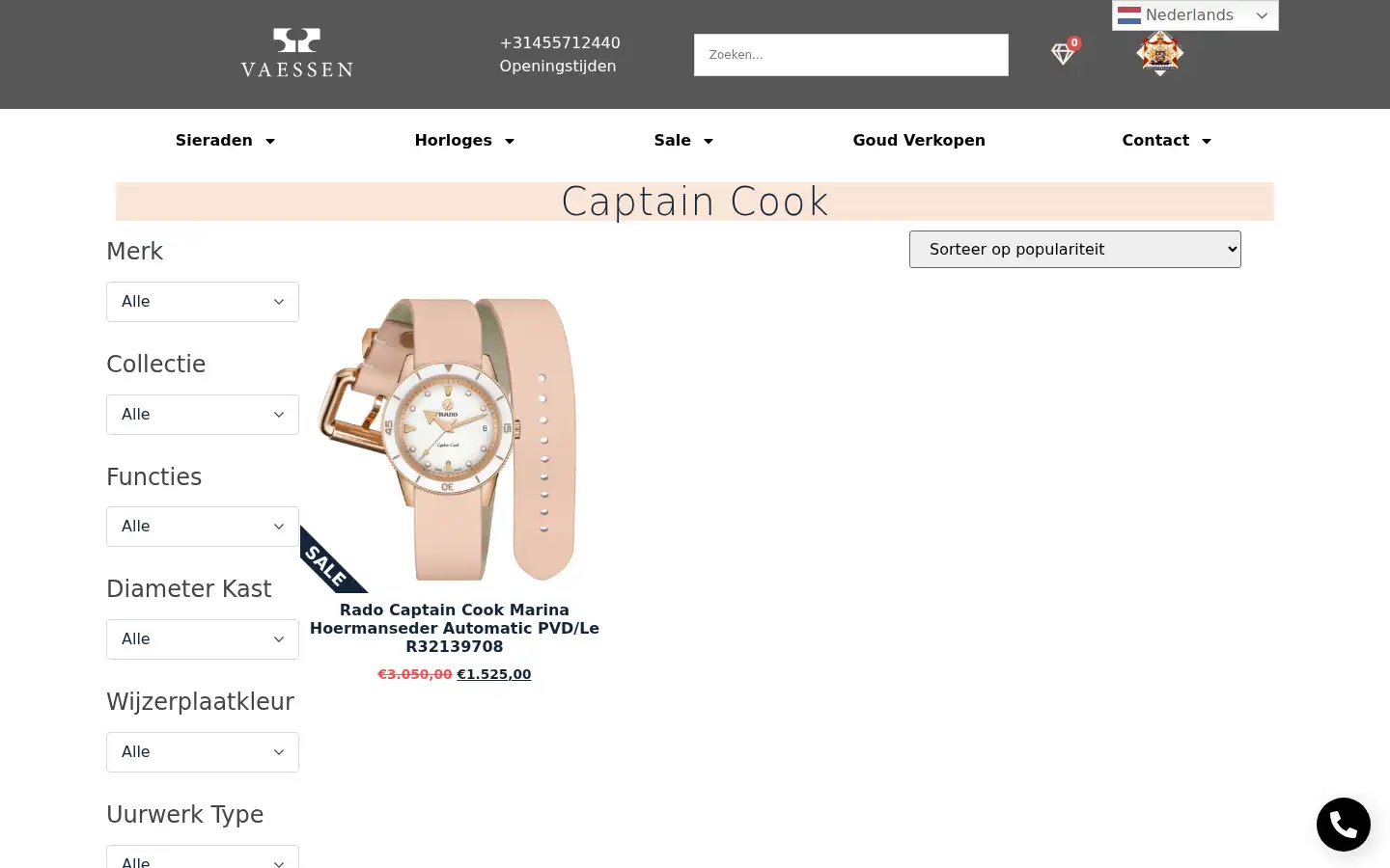 Screenshot of chronojuwelier.com