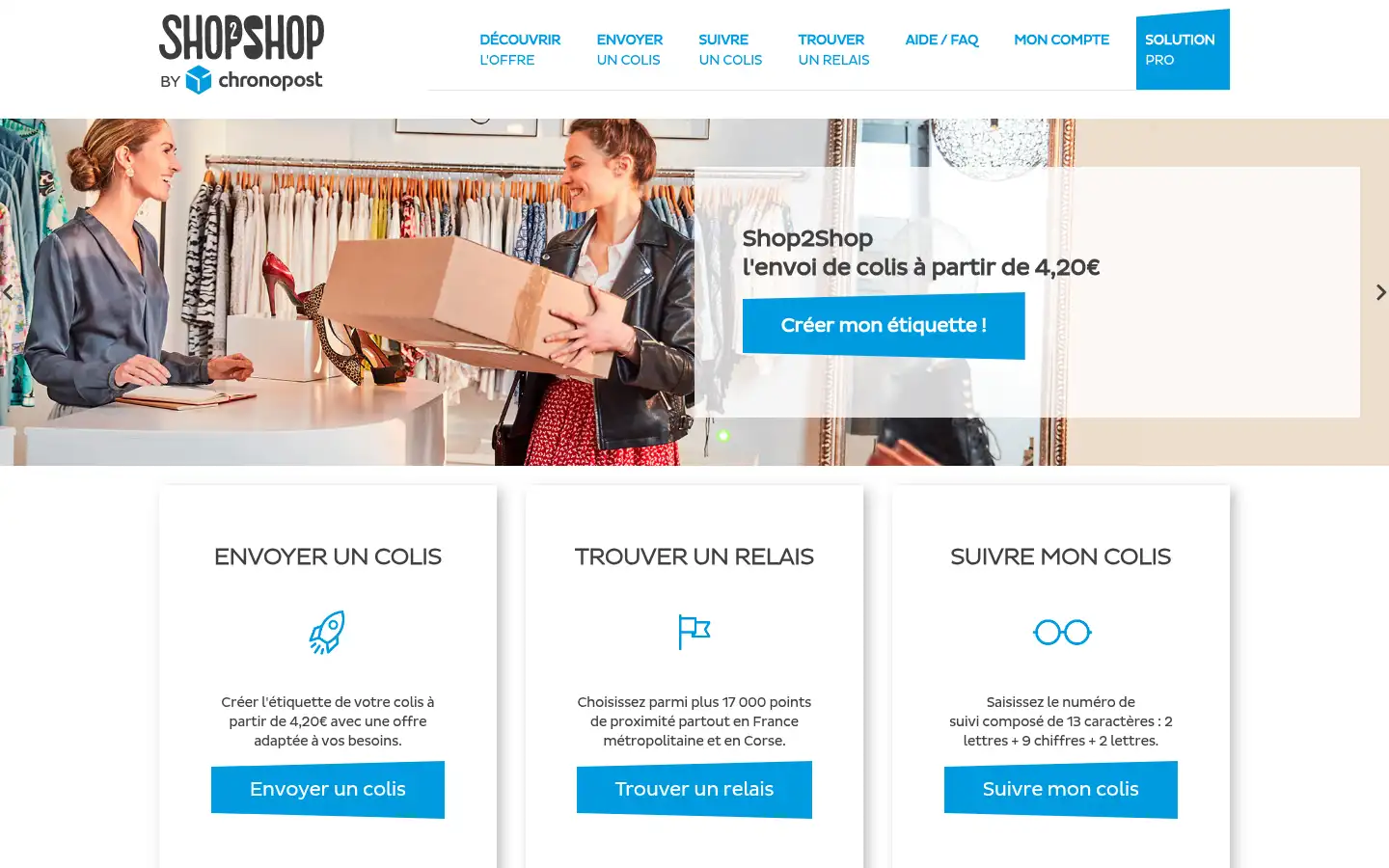 Screenshot of chronoshop2shop.fr