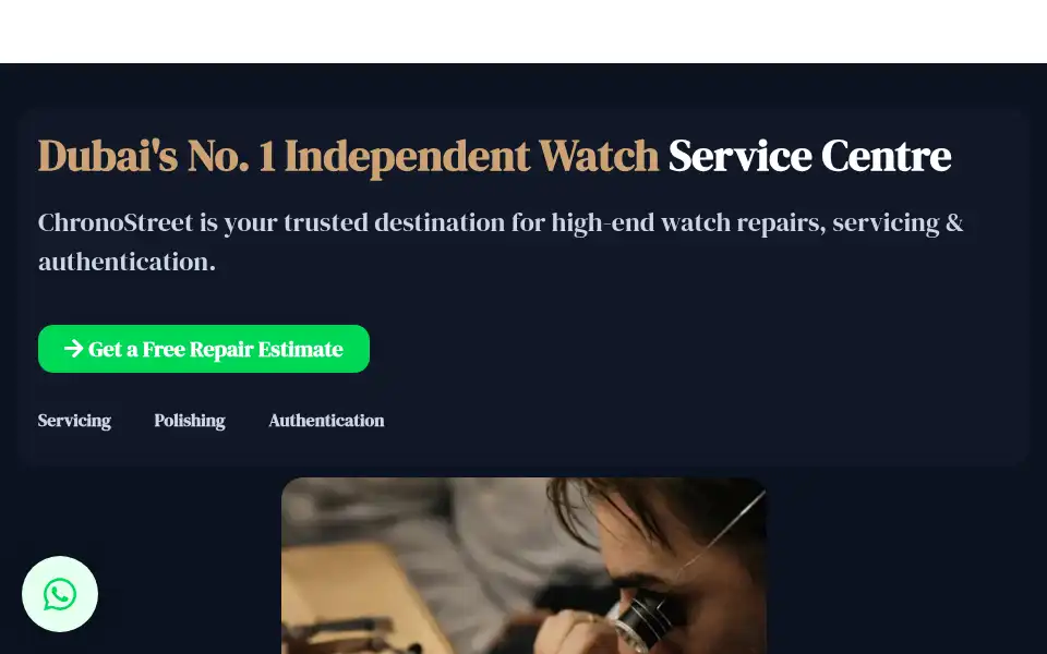Screenshot of chronostreet.com