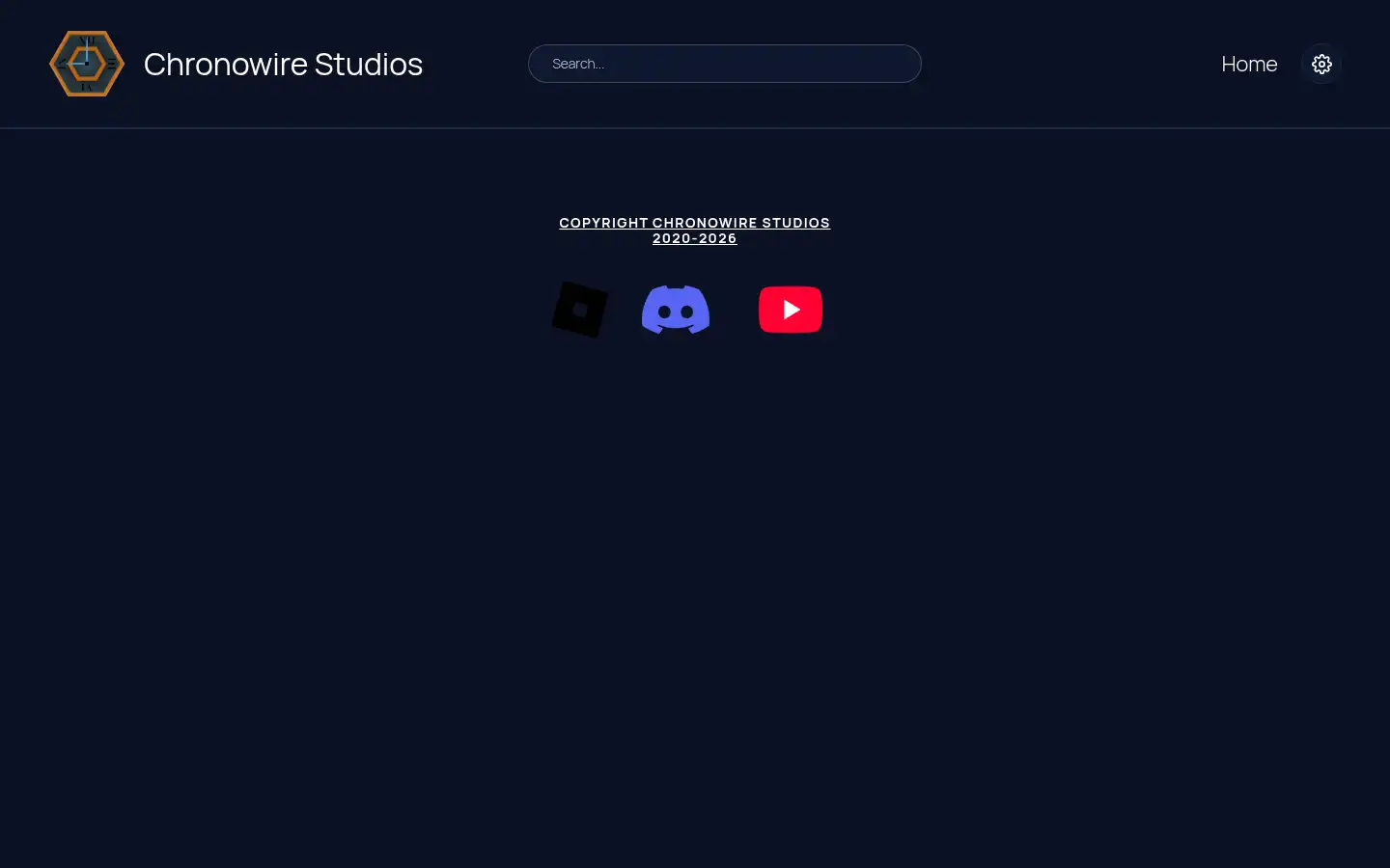 Screenshot of chronowirestudios.com