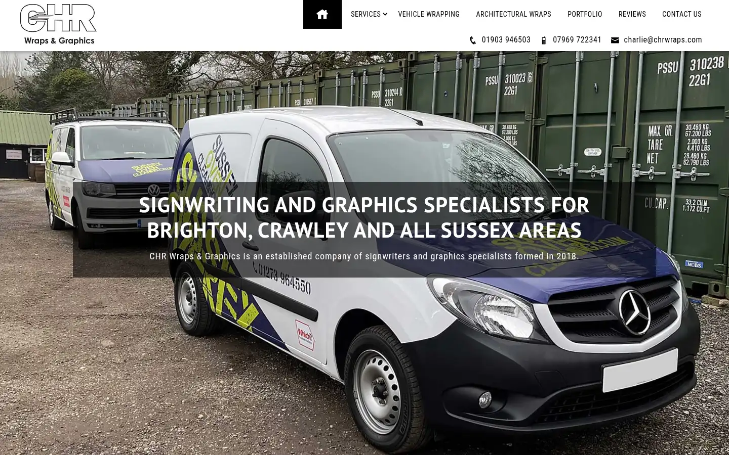 Screenshot of chrwraps.co.uk