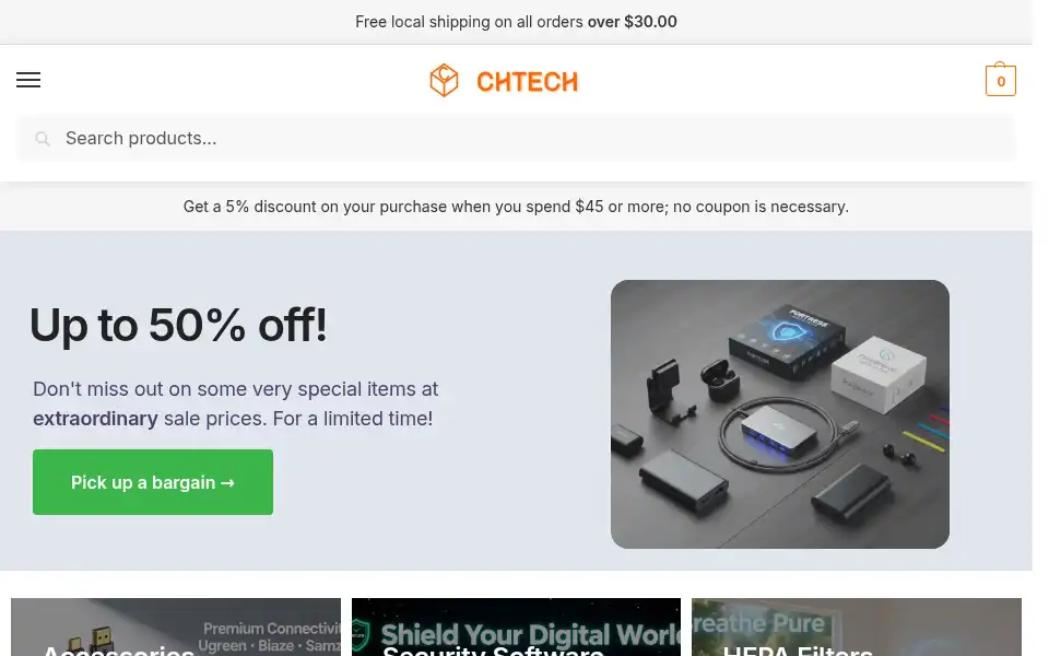 Screenshot of chtech.sg