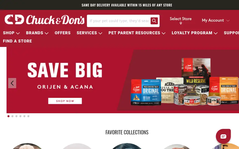 Screenshot of chuckanddons.com