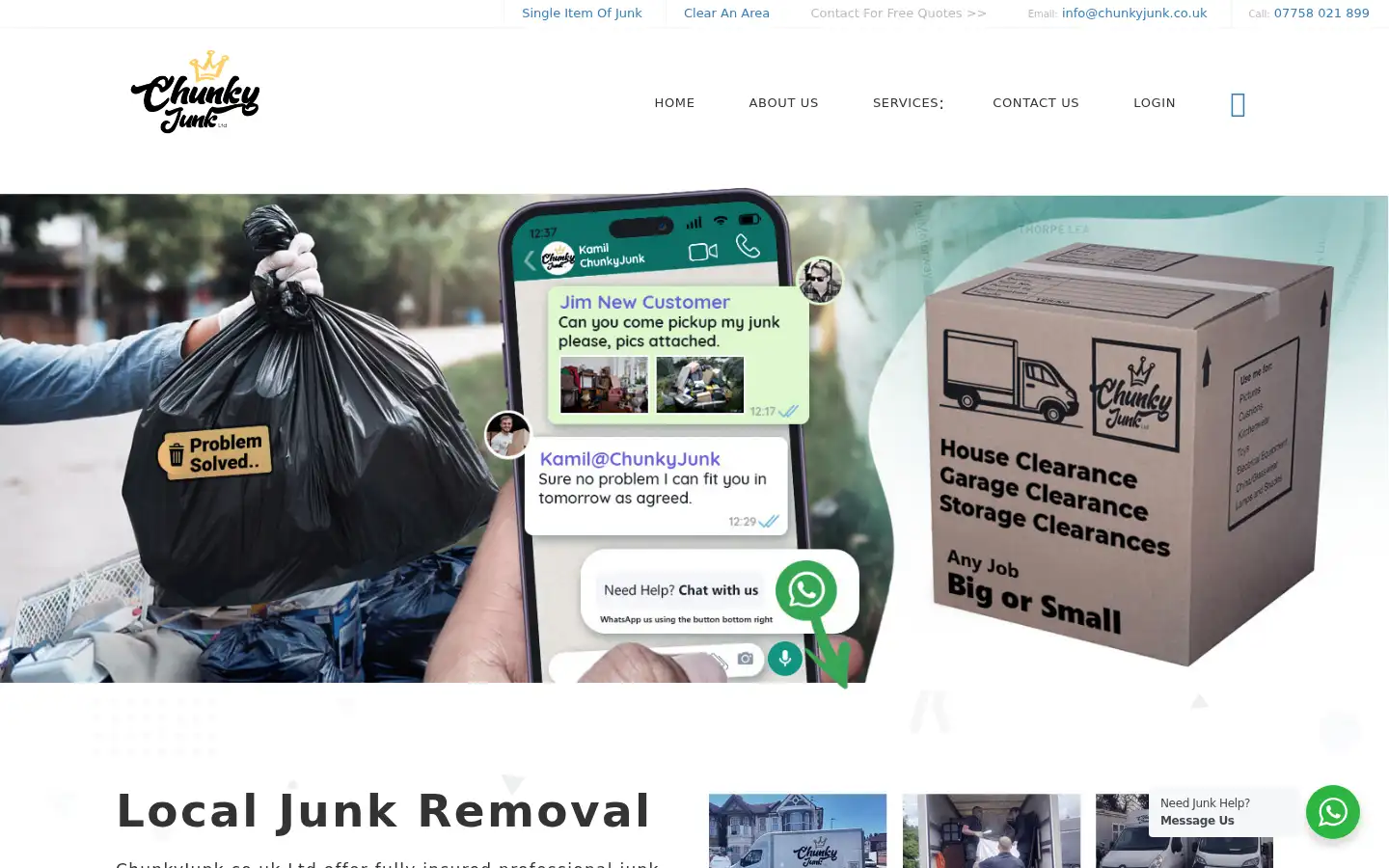 Screenshot of chunkyjunk.co.uk