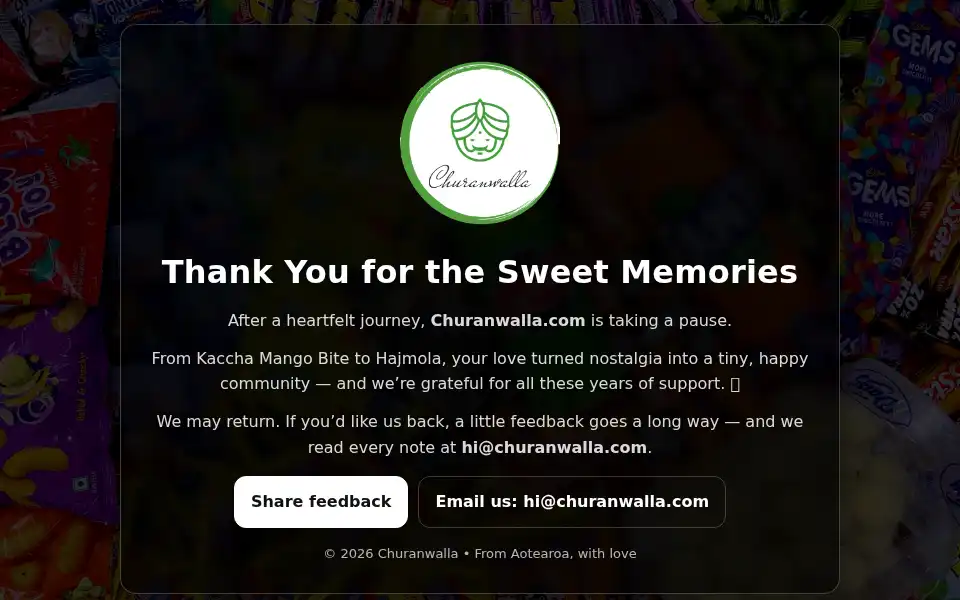 Screenshot of churanwalla.com