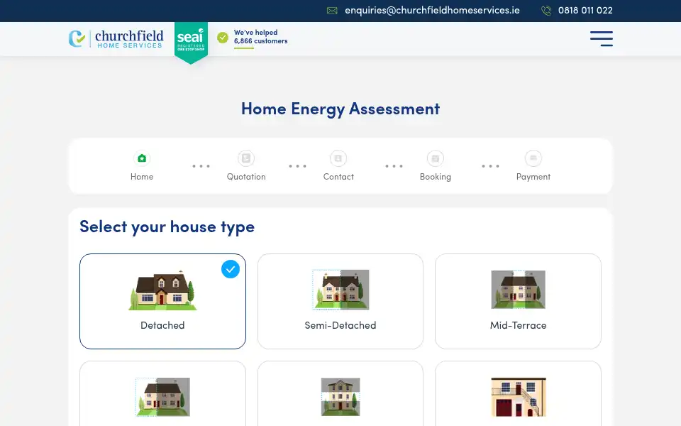 Screenshot of churchfieldhomeservices.ie