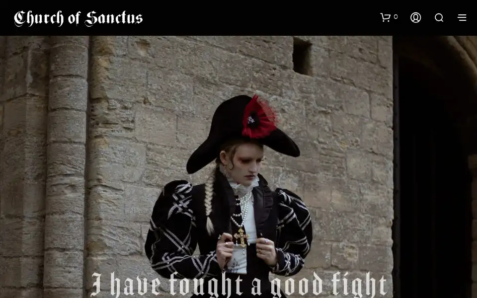 Screenshot of churchofsanctus.com