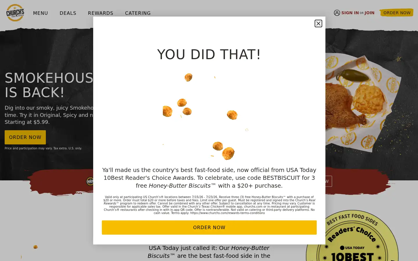 Screenshot of churchs.com