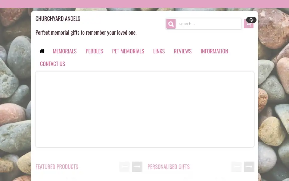 Screenshot of churchyardangels.co.uk