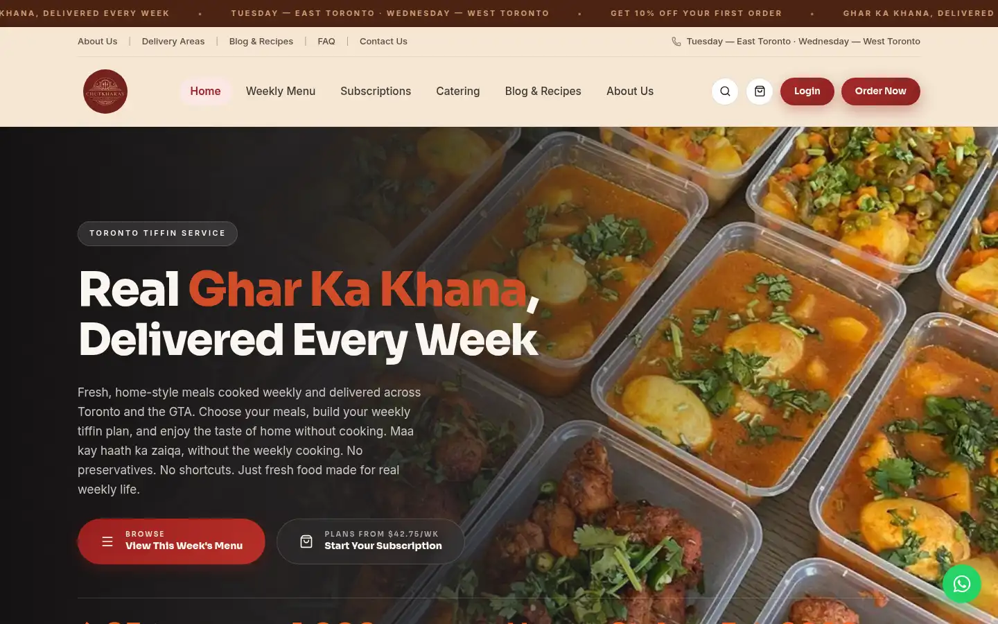 Screenshot of chutkharay.ca