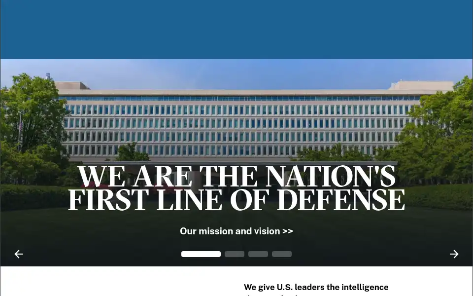 Screenshot of cia.gov