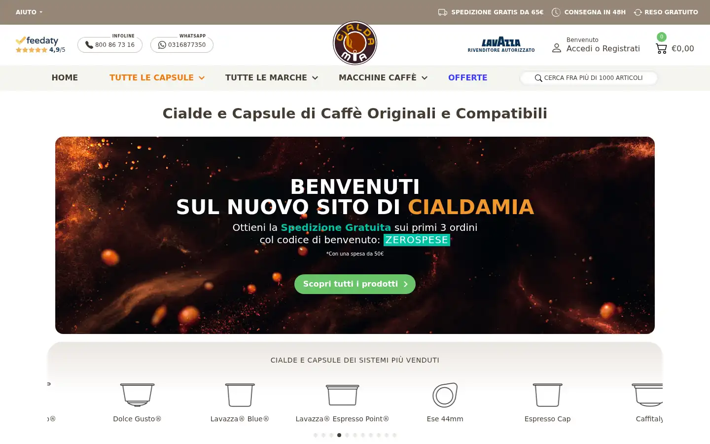 Screenshot of cialdamia.it