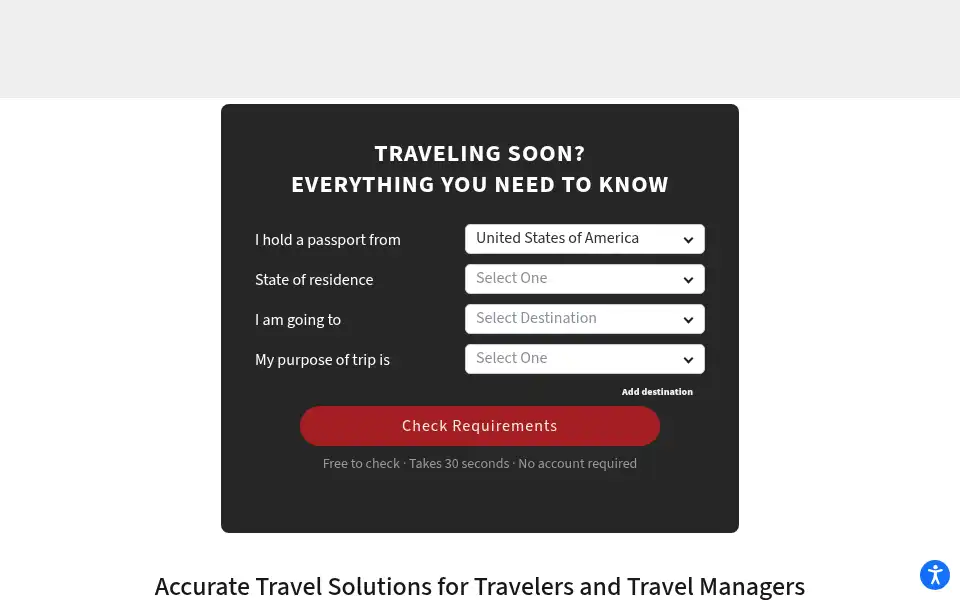 Screenshot of cibtvisas.com