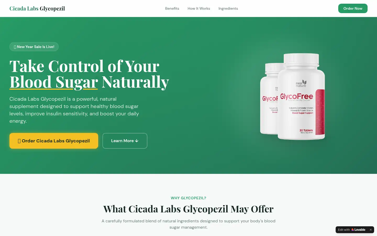 Screenshot of cicada-labs-com.lovable.app