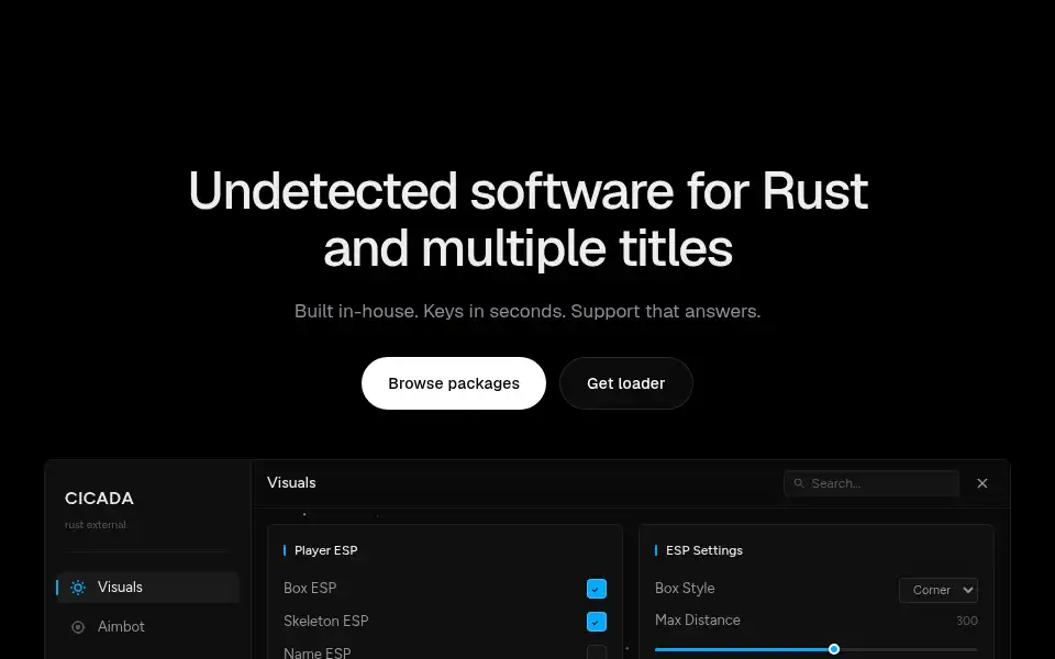 Screenshot of cicadaproducts.wtf