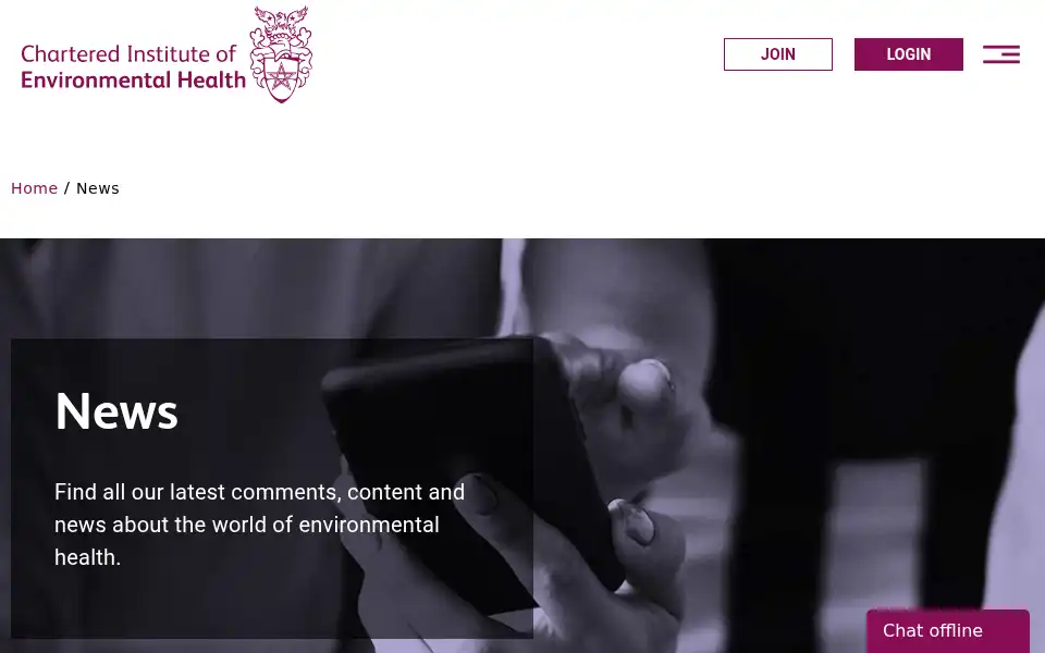 Screenshot of cieh.org