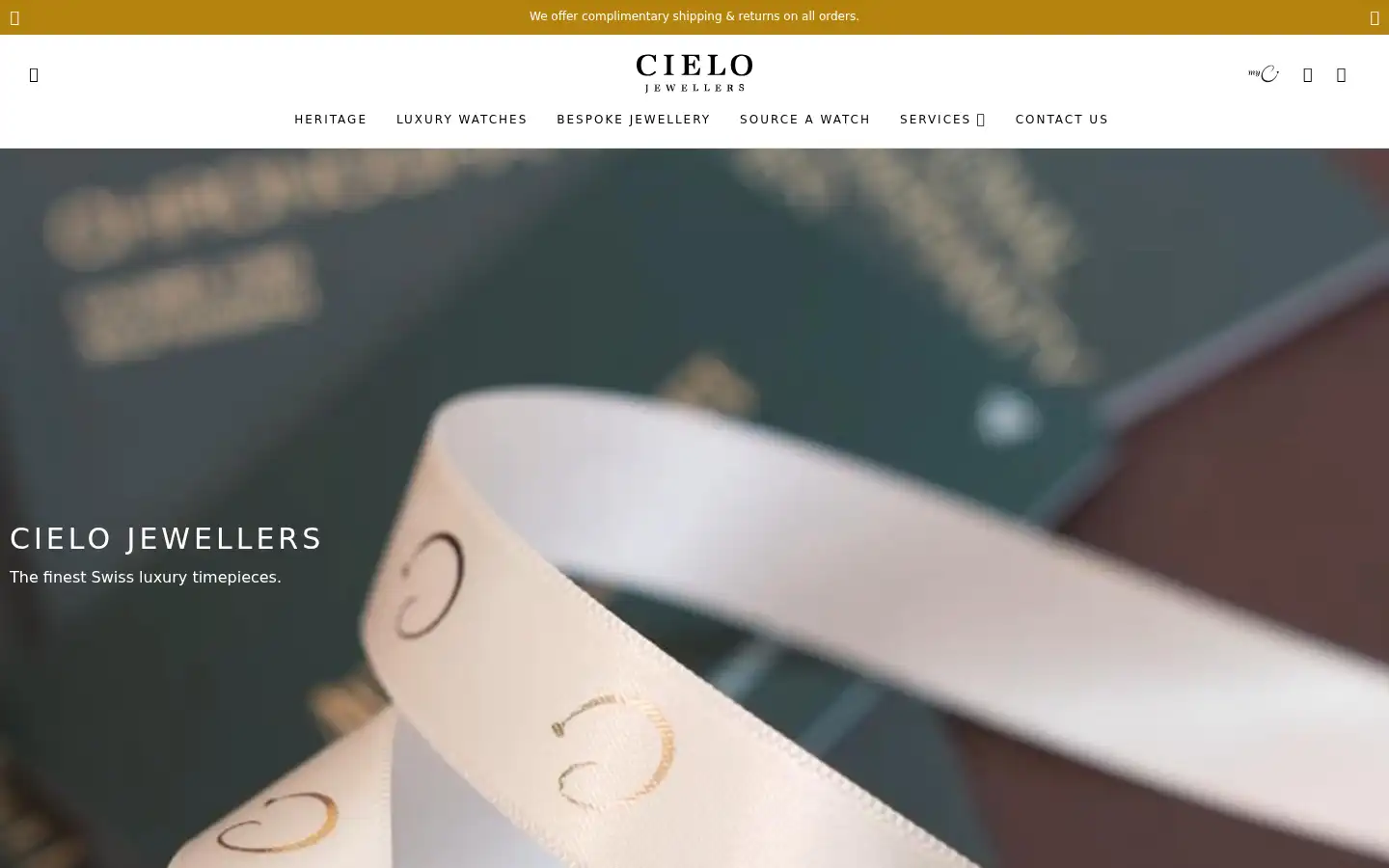 Screenshot of cielojewellers.co.uk