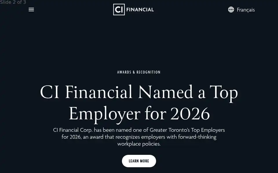 Screenshot of cifinancial.com