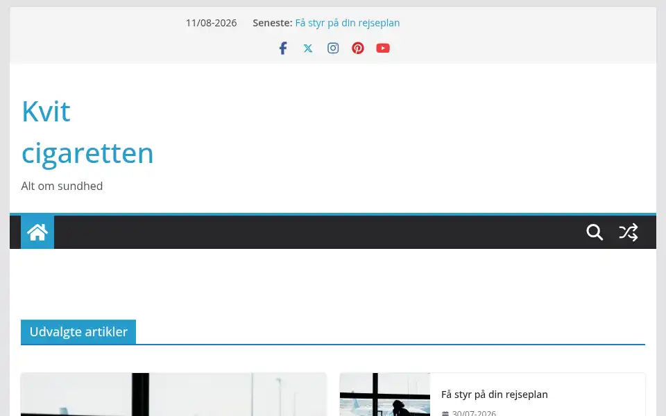 Screenshot of cigaretten.dk