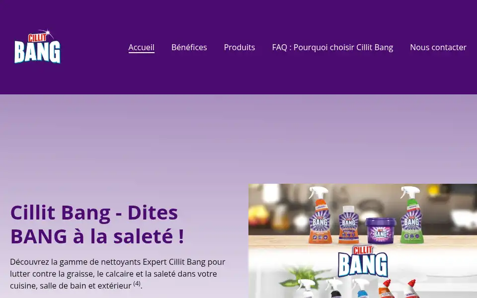 Screenshot of cillitbang.fr