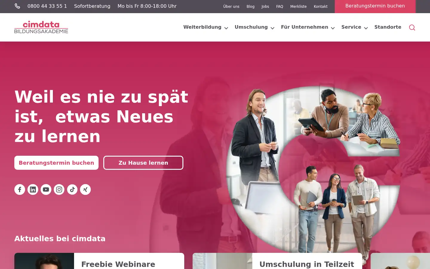 Screenshot of cimdata.de