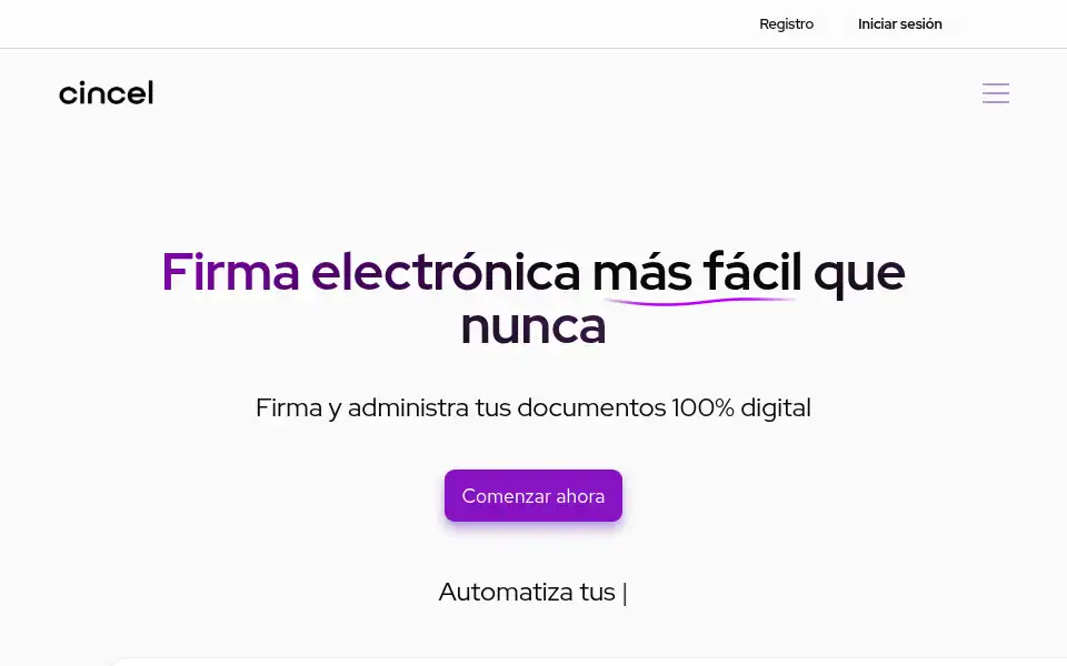 Screenshot of cincel.digital