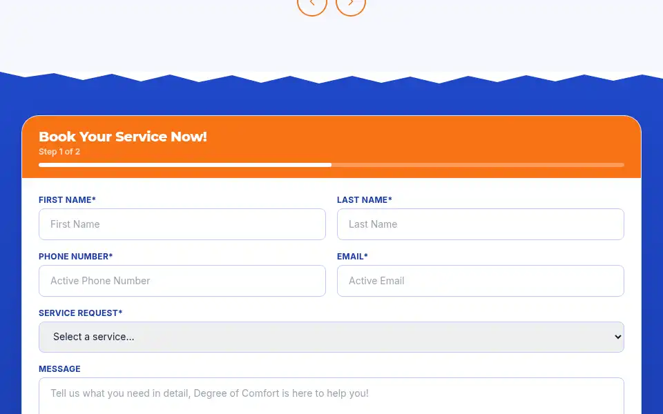 Screenshot of cincydegreeofcomfort.com