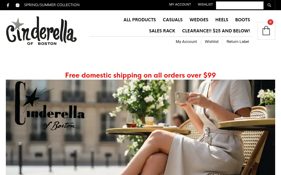 Screenshot of cinderellaofboston.com