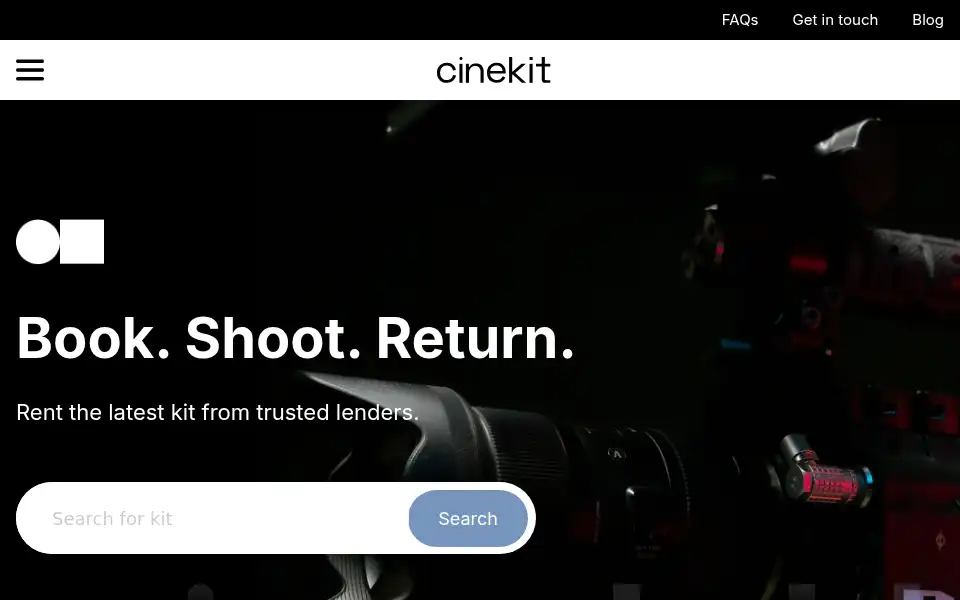 Screenshot of cinekit.co