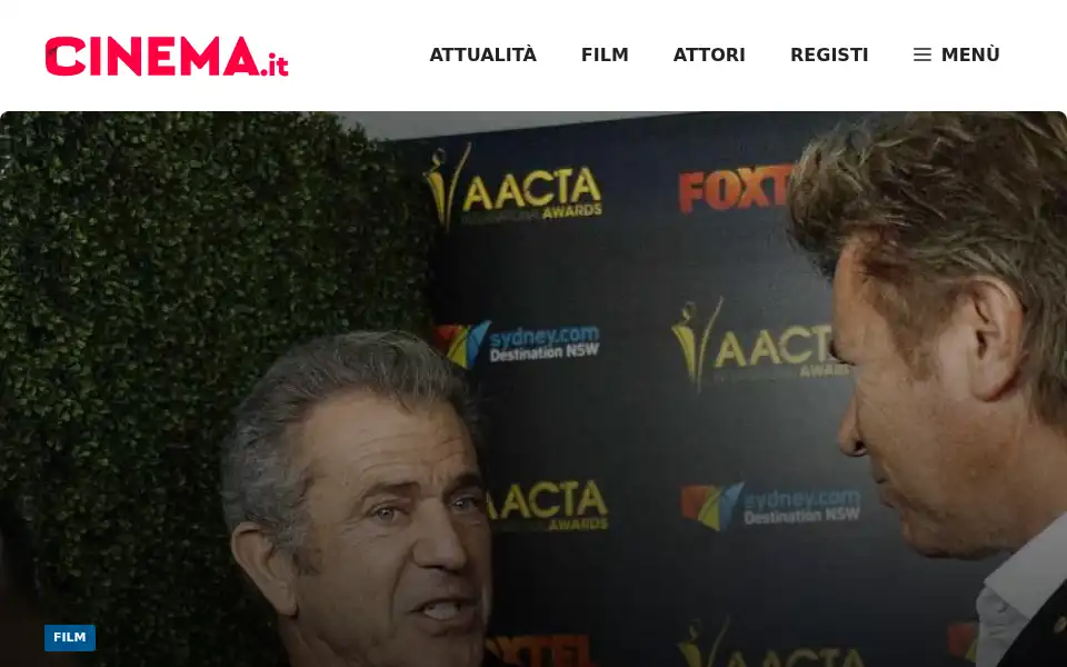 Screenshot of cinema.it