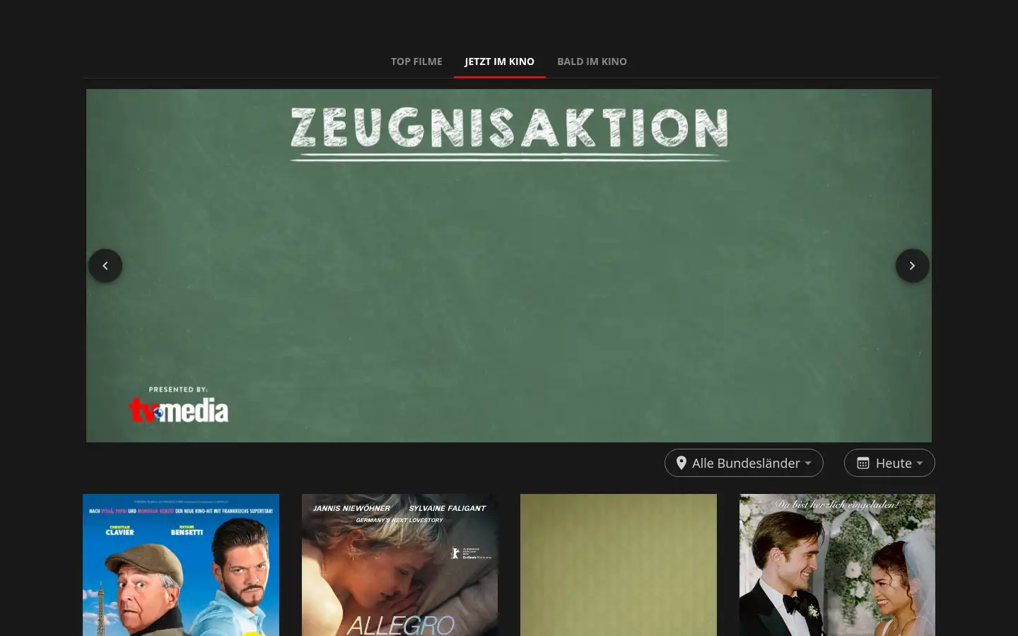 Screenshot of cineplexx.at