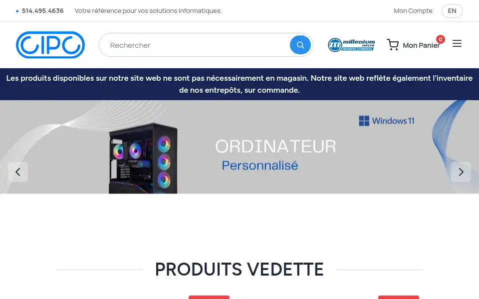 Screenshot of cipc.com