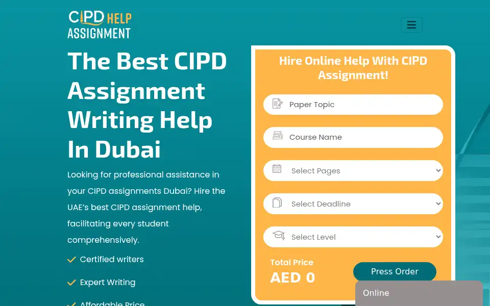 Screenshot of cipdassignmenthelp.ae