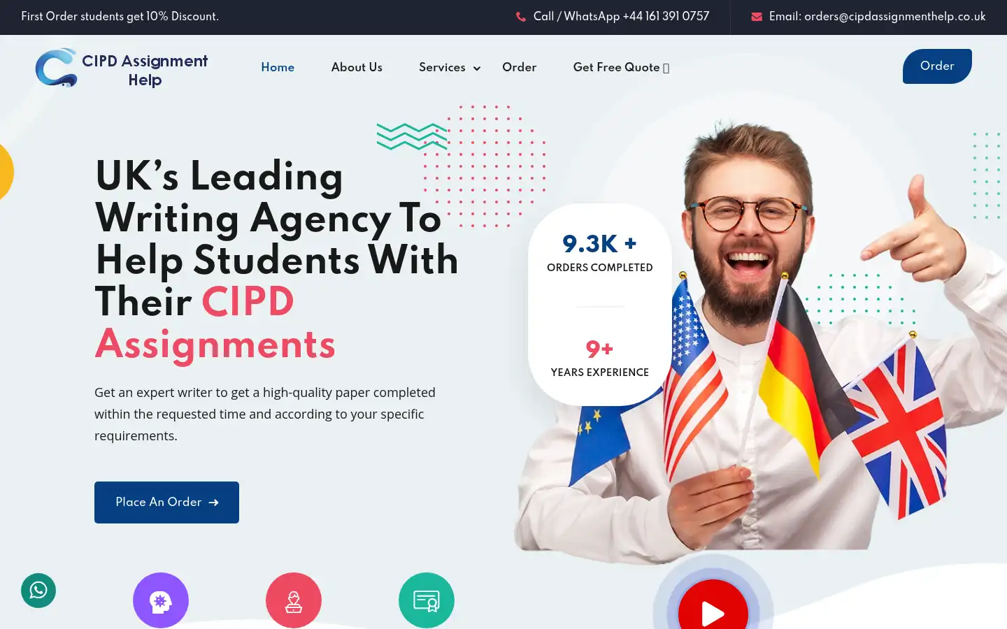 Screenshot of cipdassignmenthelp.co.uk