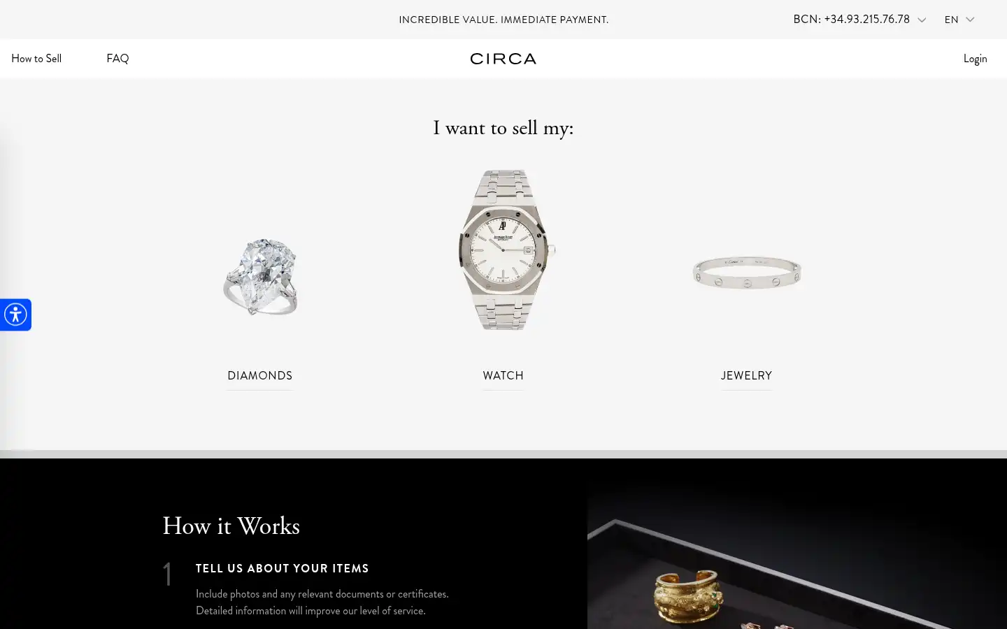 Screenshot of circajewels.com