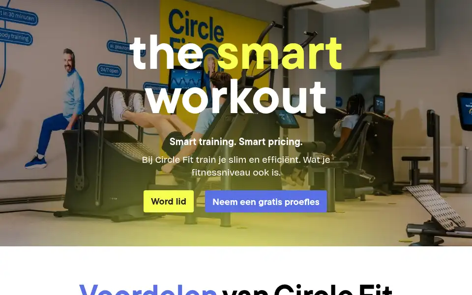 Screenshot of circle-fit.com