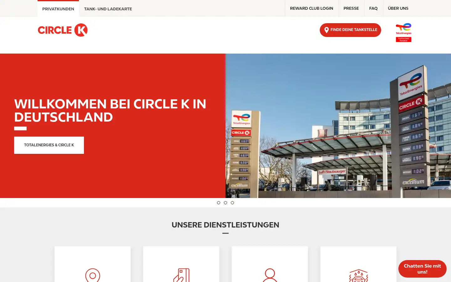 Screenshot of circlek-deutschland.de