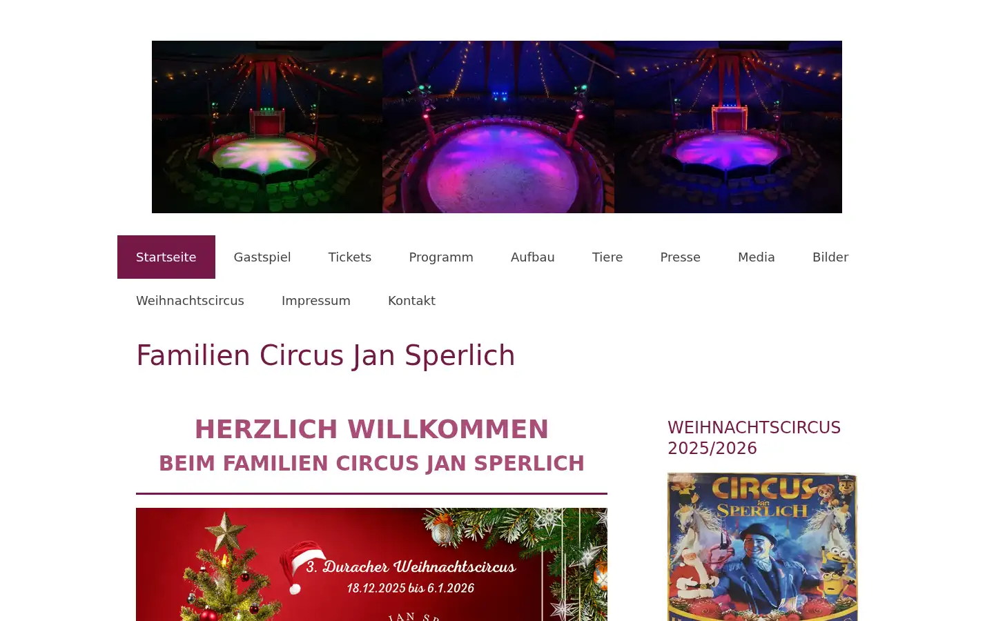 Screenshot of circus-jan-sperlich.com