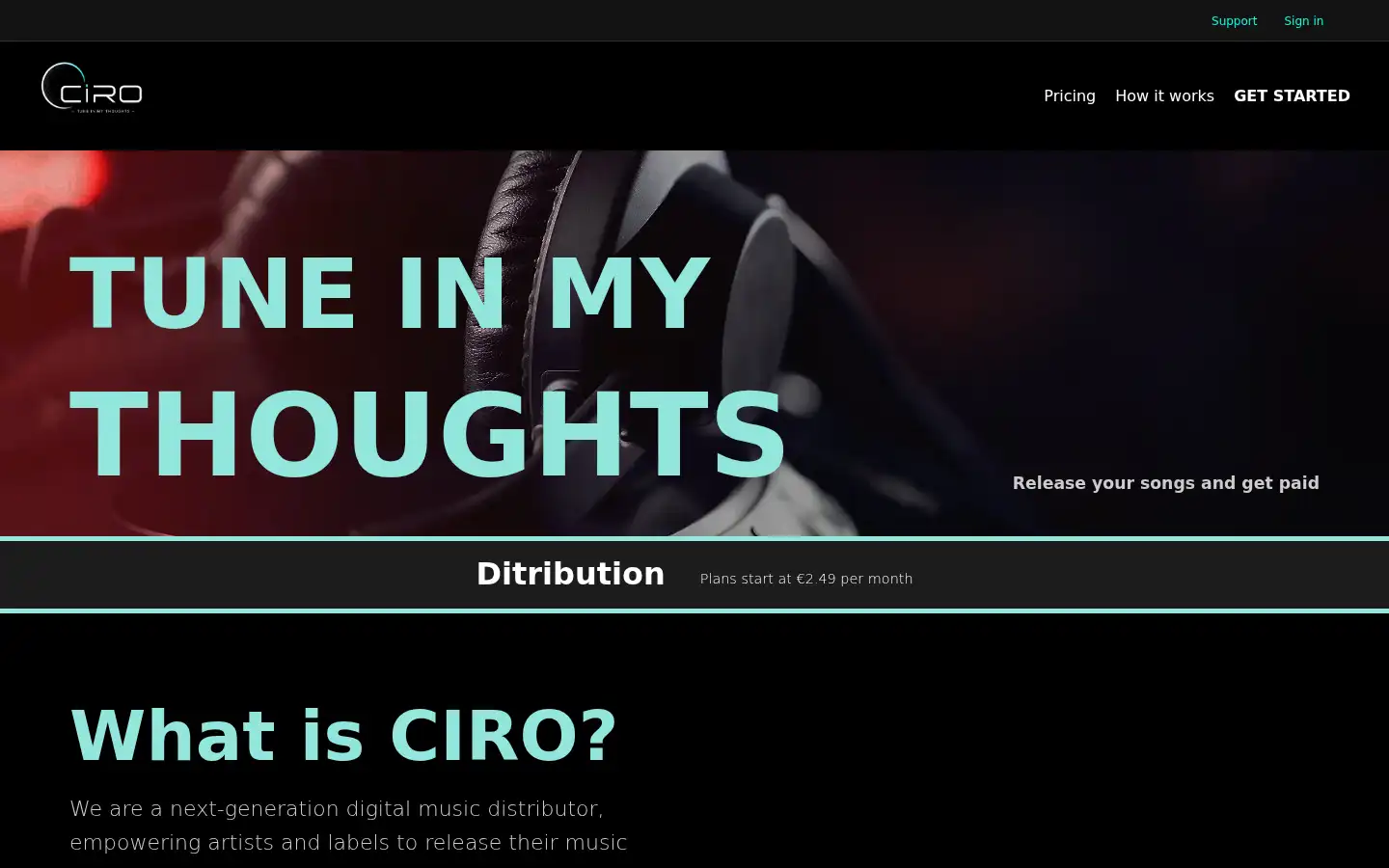 Screenshot of cirodistribution.com