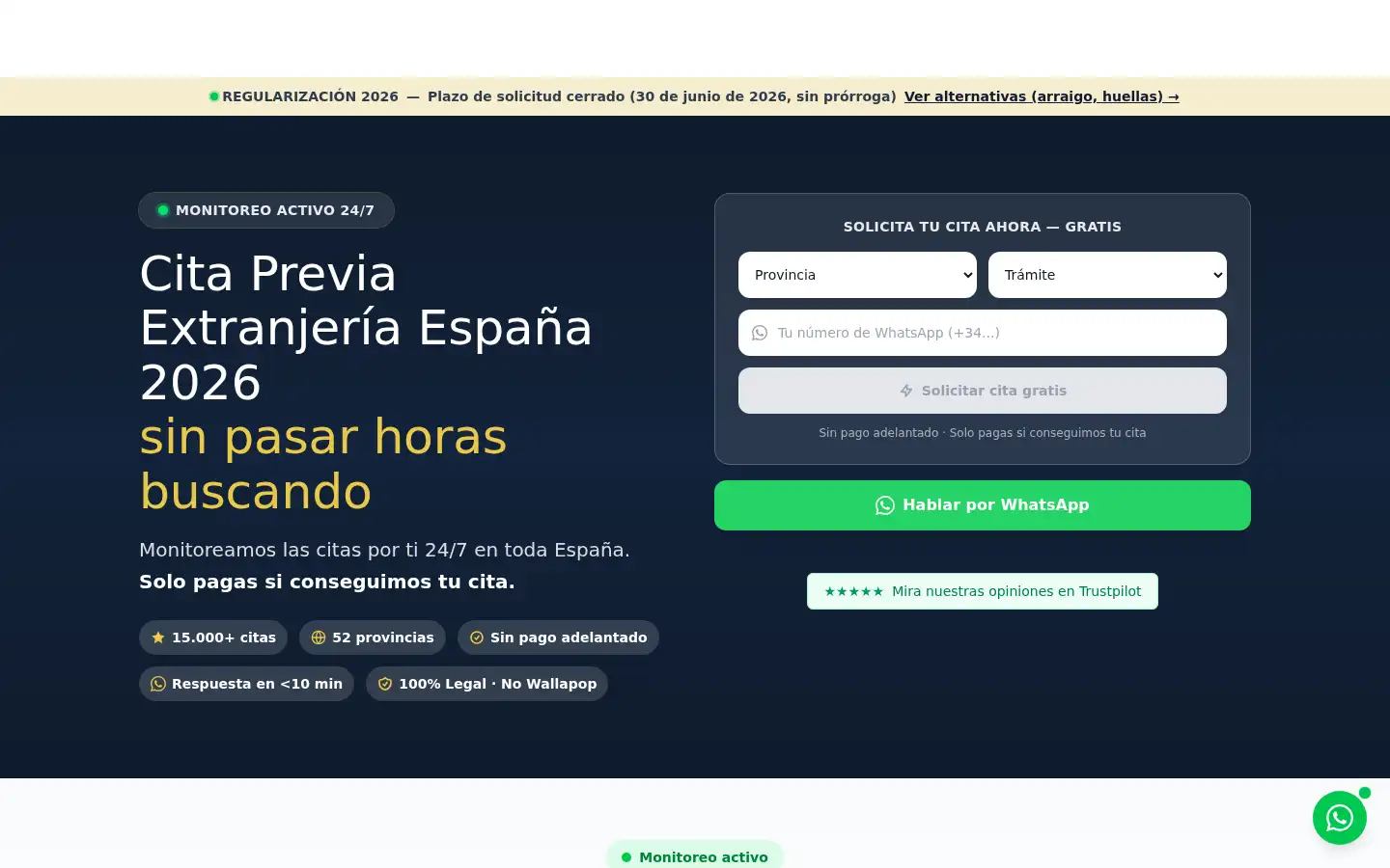 Screenshot of citaex.com