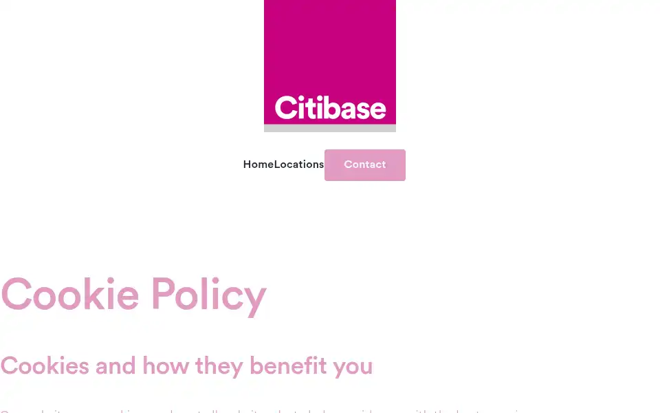 Screenshot of citibase.co.uk