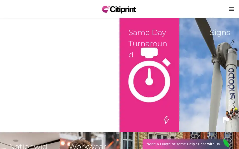 Screenshot of citiprint.co.uk
