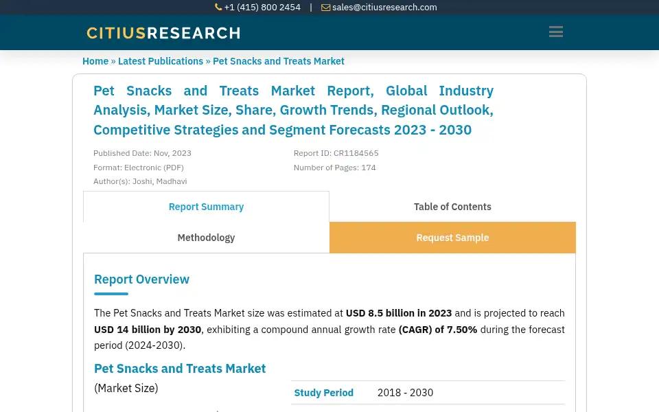 Screenshot of citiusresearch.com