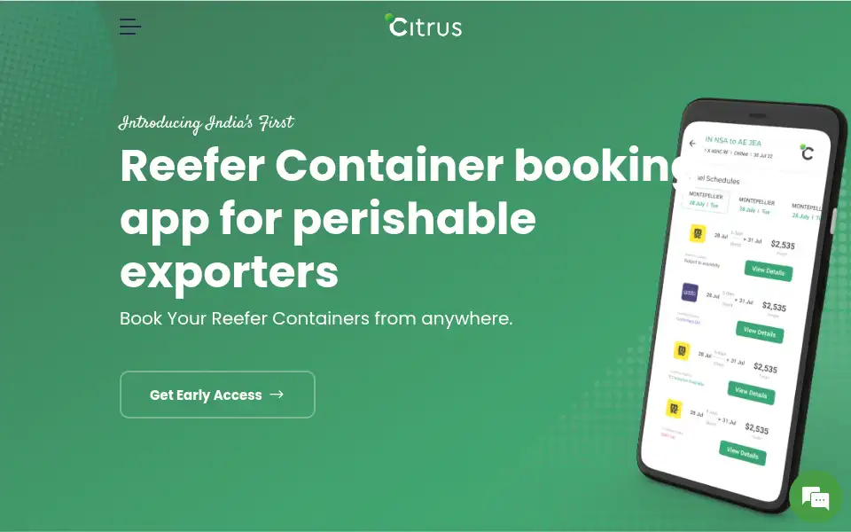 Screenshot of citrusfreight.com